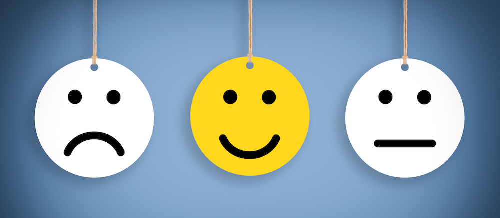 Three smiley faces