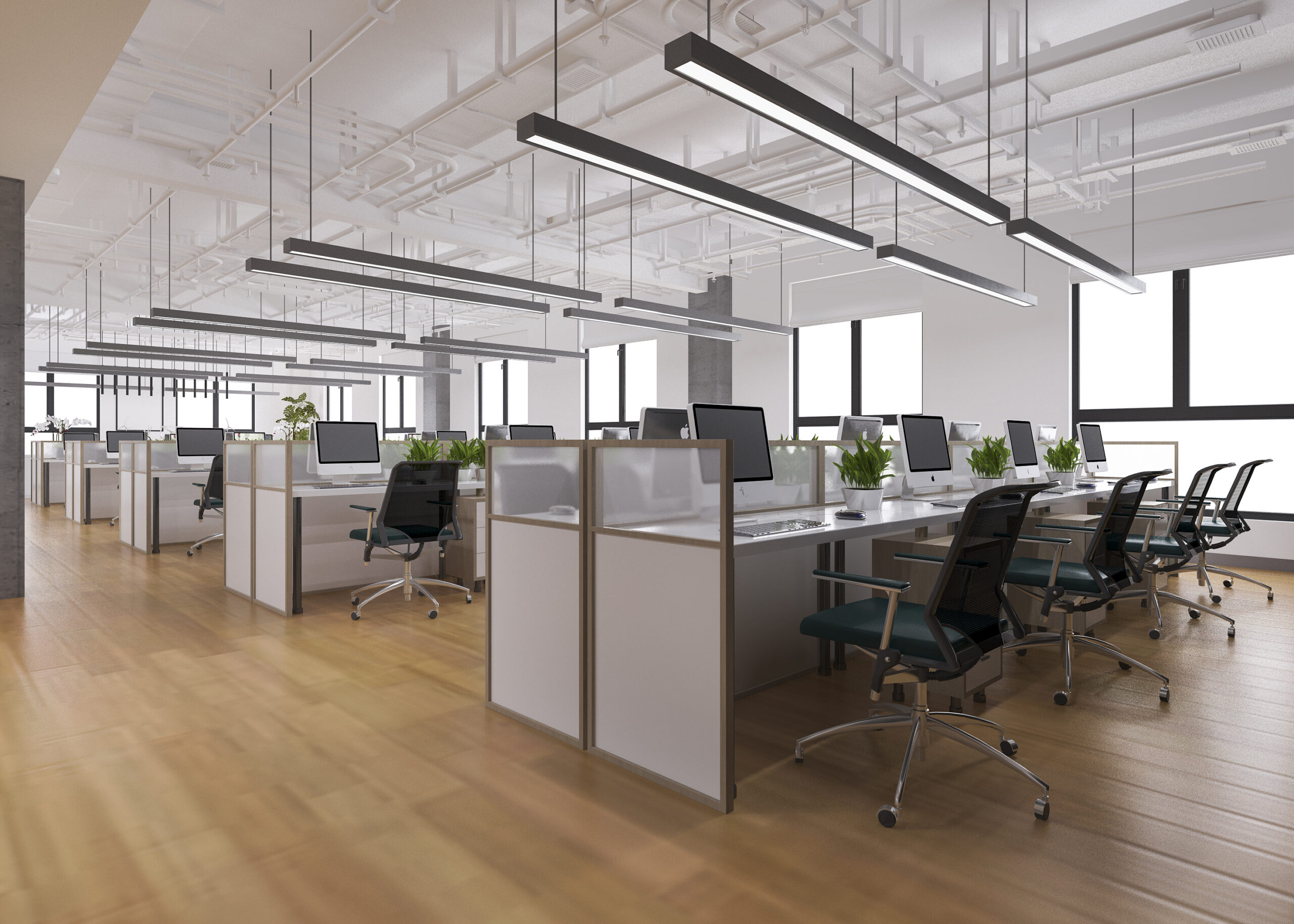 office with apple computers