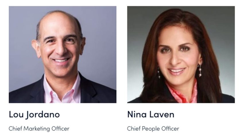 Headshots of Lou Jordano and Nina Laven