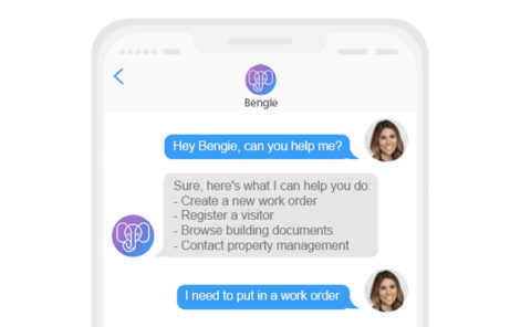 Close up of the Bengie module on a phone