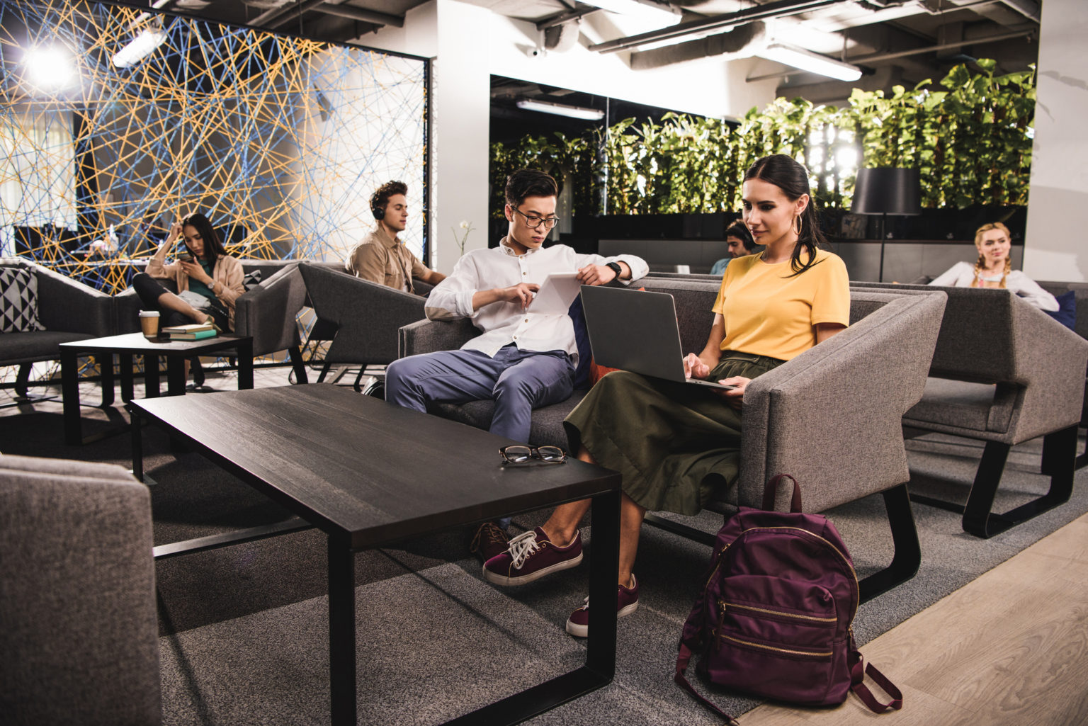 Modern coworking space