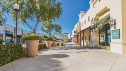 Scenery of shopping district