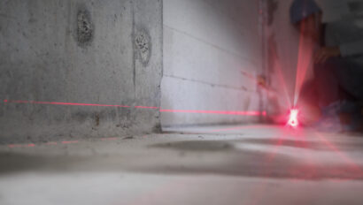 Laser levels in construction working